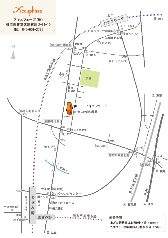 駅からのルートマップ